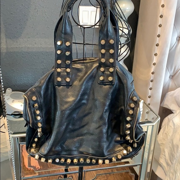 Urban Expressions Handbags - Studded black shoulder bag🖤